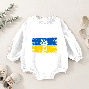 Discover Ukrainian Flag I Stand With Ukraine Baby Romper Sweatshirts