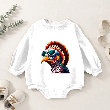 Discover sequin turkey Baby Romper Sweatshirts