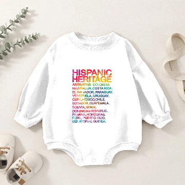 Discover Hispanic heritage month tie dye Baby Romper Sweatshirts