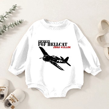 Discover F6F Hellcat Baby Romper Sweatshirts