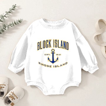 Discover Block Island Ri For Baby Romper Sweatshirts
