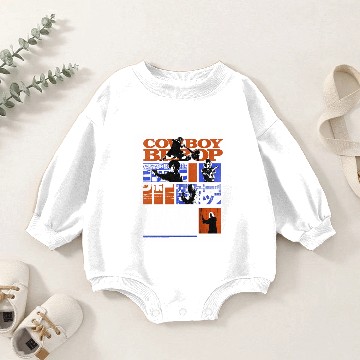 Discover Cow Bebop Kanji Comic Strips Baby Romper Sweatshirts