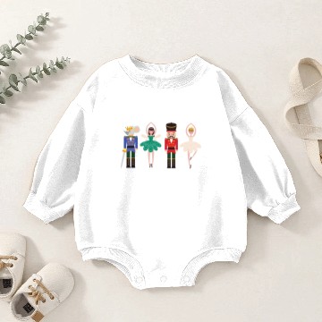 Discover Nutcracker Ballet Funny Christmas Nutcracker Baby Romper Sweatshirts