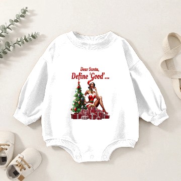 Discover Dear Santa Define Good Baby Romper Sweatshirts