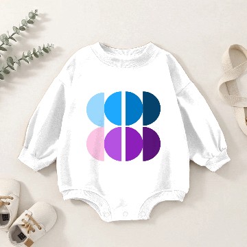 Discover Blueberry Mirage Baby Romper Sweatshirts