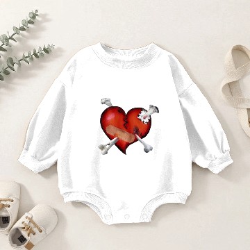 Discover sad heart Baby Romper Sweatshirts