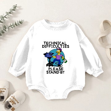 Discover Technical Difficulties The Simpsons Baby Romper Sweatshirts