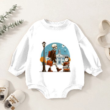 Discover Preppy skeleton Baby Romper Sweatshirts