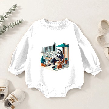 Discover Preppy skeleton Baby Romper Sweatshirts