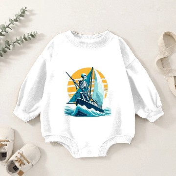 Discover Preppy skeleton Baby Romper Sweatshirts