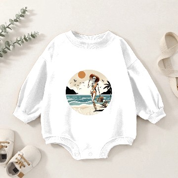 Discover Preppy skeleton Baby Romper Sweatshirts