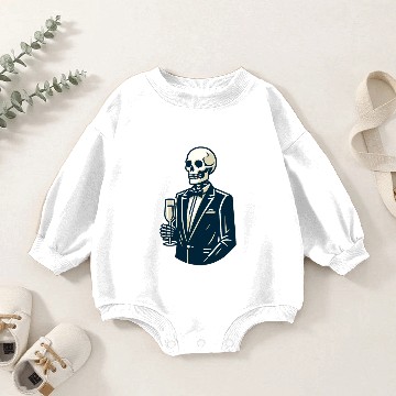 Discover Preppy skeleton Baby Romper Sweatshirts