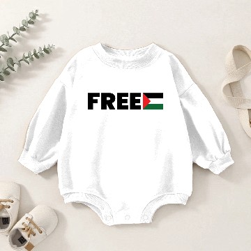 Discover Free Palestine Baby Romper Sweatshirts