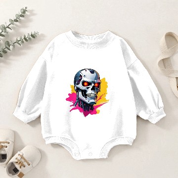 Discover Terminator Skull Baby Romper Sweatshirts