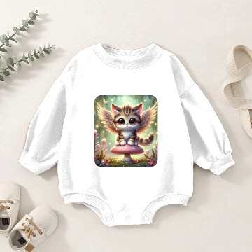 Discover The Enchanted Forest Kitten Baby Romper Sweatshirts