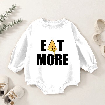 Discover Eat More Nacho Cheese Baby Romper Sweatshirts