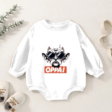 Discover Edgy Oppai old guy Baby Romper Sweatshirts
