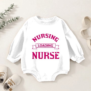 Discover Nursing Degree Loading Future Nurse Baby Romper Sweatshirts