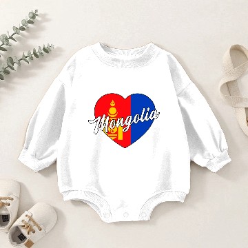 Discover Mongolia Baby Romper Sweatshirts