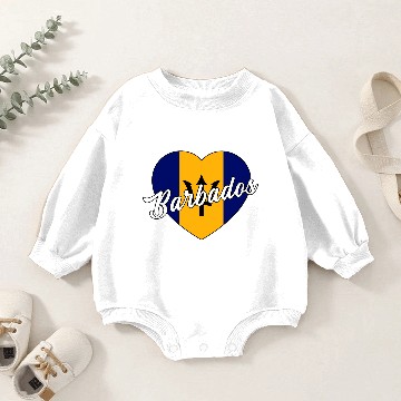 Discover Barbados Baby Romper Sweatshirts