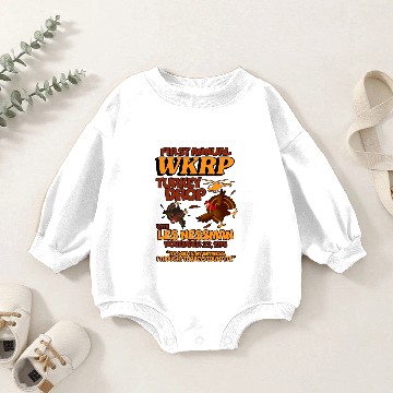 Discover wkrp turkey drop Baby Romper Sweatshirts