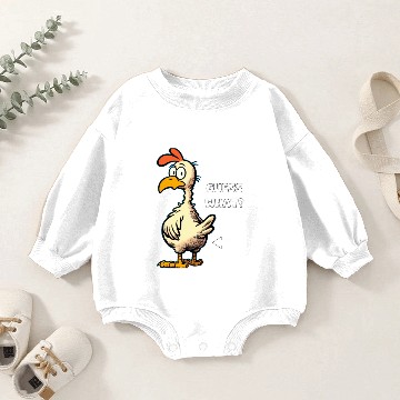 Discover CHICKEN BUTT Baby Romper Sweatshirts