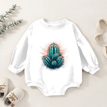 Discover The shining cactus Baby Romper Sweatshirts