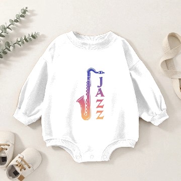 Discover Jazz saxophone Baby Romper Sweatshirts