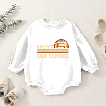 Discover Keepin it old school mixtape cassette Baby Romper Sweatshirts