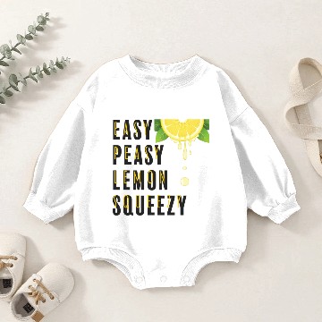 Discover Easy Peasy Lemon Squeezy Baby Romper Sweatshirts