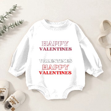 Discover "Dualitly Elegance: Hollow & Solid Valentine Baby Romper Sweatshirts