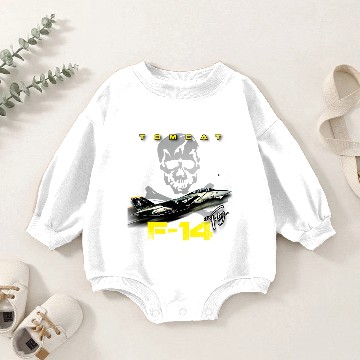 Discover F-14 Tomcat Fighterjet Baby Romper Sweatshirts