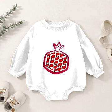 Discover Abstract pomegranate Baby Romper Sweatshirts