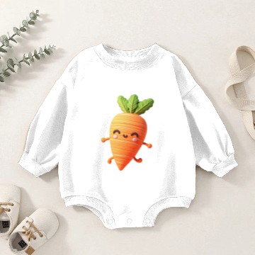 Discover Eat Your Veggies, or Else... Baby Romper Sweatshirts