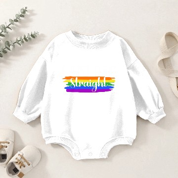Discover I Just Look Straight Baby Romper Sweatshirts