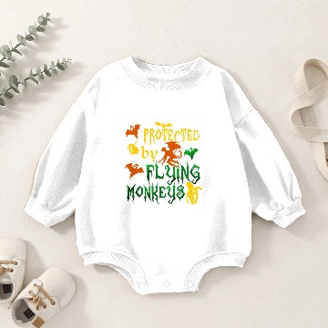 Discover Protected By Flying Monkey Baby Romper Sweatshirts