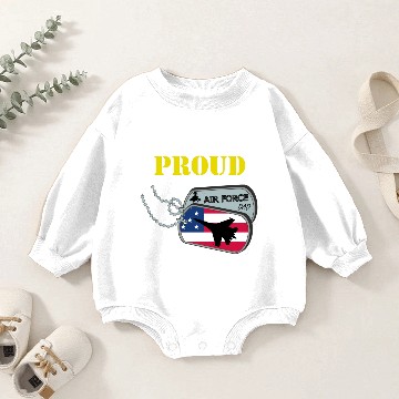 Discover Proud Air Force Dad Baby Romper Sweatshirts