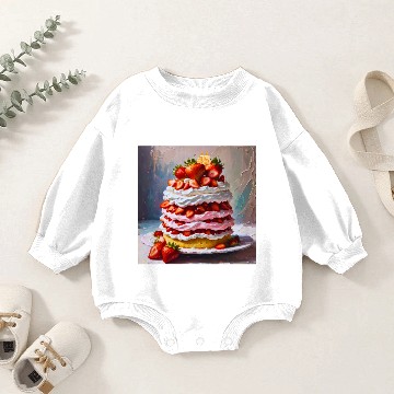Discover strawberry shortcake 45th anniversary challenge Baby Romper Sweatshirts