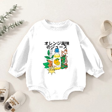 Discover Orange juice Baby Romper Sweatshirts