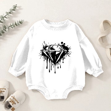 Discover Diamond gemstone Baby Romper Sweatshirts