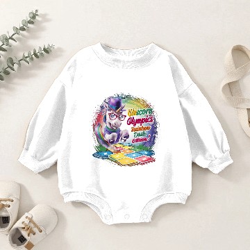Discover "Unicorn Olympics: Rainbow Dash Edition!" Baby Romper Sweatshirts