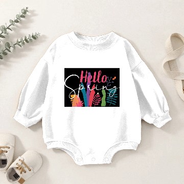 Discover HELLO SPRING Baby Romper Sweatshirts