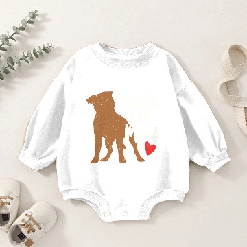 Discover Chocolate Lab Mama Owner Labrador Retriever Baby Romper Sweatshirts