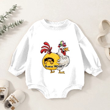 Discover Guess What Chicken Butt Baby Romper Sweatshirts