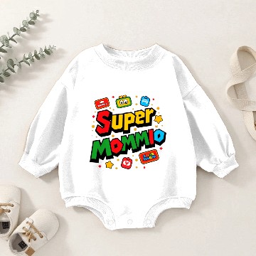 Discover Super Mommio Baby Romper Sweatshirts