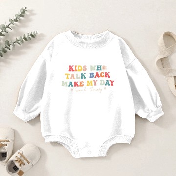 Discover Speech Therapy Speech Language Pathologist SLP Baby Romper Sweatshirts
