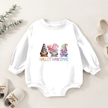 Discover HalloThanksMas Baby Romper Sweatshirts