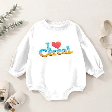 Discover I Love Cereal 13 Baby Romper Sweatshirts