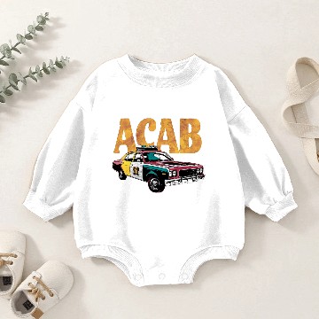 Discover ACAB Retro Cop Car Baby Romper Sweatshirts