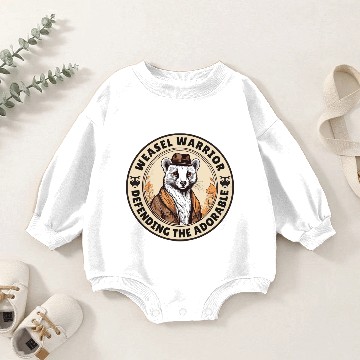 Discover Weasel Warrior Baby Romper Sweatshirts